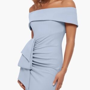 Xscape Evening Gown , size 12, Sky Blue